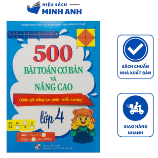 Sách - 500 bài toán cơ bản và nâng cao lớp 4