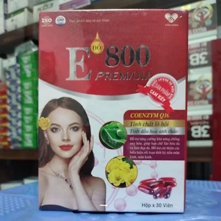 Vitamin E đỏ 800 Premium Vshine chống lão hóa, làm đẹp, tăng cường nội tiết tố hộp 30 viên