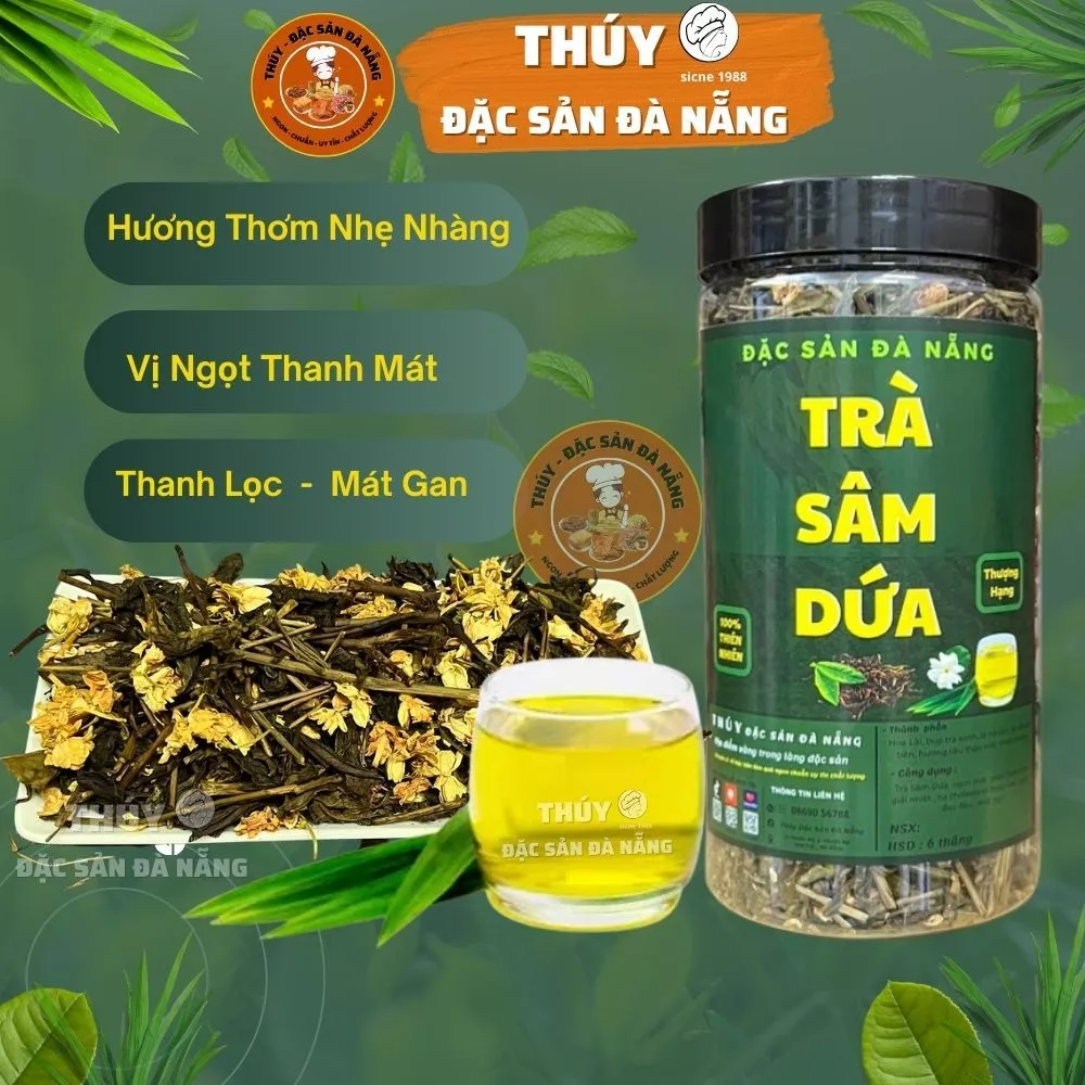 Trà Sâm Dứa Hoa Nhài Cao Cấp Thúy Đặc Sản Đà Nẵng thơm ngon tự nhiên