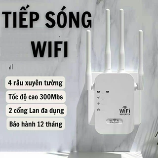 Bộ tiếp sóng, khuếch đại sóng wifi yếu thành sóng wifi khỏe hơn, tốc độ cao 300Mbs, dễ dàng cài đặt với 3 bước, BH 1 năm