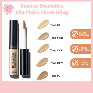 Kem che khuyết điểm The Saem Cover Perfection Tip Concealer (6.5g) CKĐ Hàn Quốc chống nắng che phủ hoàn hảo