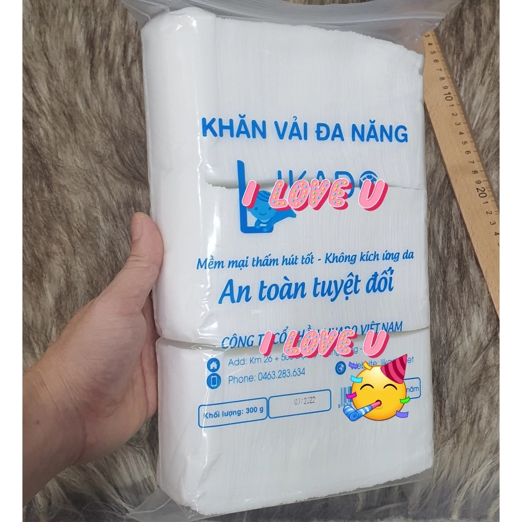 Khăn khô phun xăm 1 bịch nặng 300 gram rất tiết kiệm, khăn lau em bé