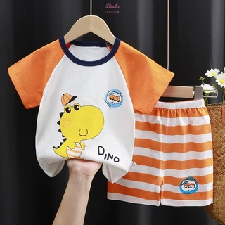 Quần áo trẻ em cotton, bộ đồ mặc nhà bé trai BF46 Hinata từ 6 tháng - 6 tuổi