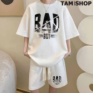 Bộ Thể Thao Nam mùa hè mặc ở nhà chất Cotton Xốp Thái BADBOY siêu xịn, Đồ Bộ Nam Quần Áo mùa hè cộc tay BX60