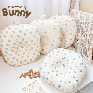 Gối chống trào ngược vải xô Muslin chần bông cao cấp Bunny