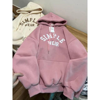 Áo Hoodie SIMPLE WEAR chất nỉ bông mỏng