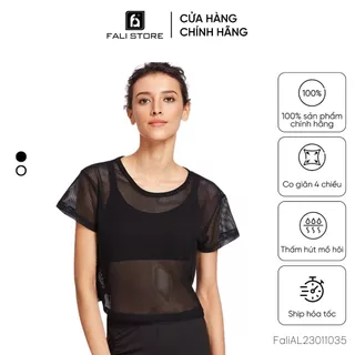 Áo lưới croptop tập gym, yoga, pilates cao cấp FaliAL23011035