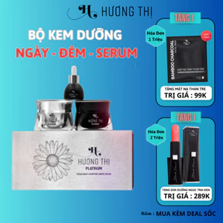 [Mã HUONGTHI1 -50K đươn 150k] Bộ kem dưỡng đa chức năng sáng tối hổ trợ ngăn ngừa nám tàn nhang Mỹ phẩm Hương thị 3 món