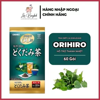 [Nội Địa Nhật] Trà Túi Lọc 60 Gói Hỗ Trợ Thanh Nhiệt Dokudomi Tea Orihiro, Trà Diếp Cá Giúp Thanh Lọc Cơ Thể