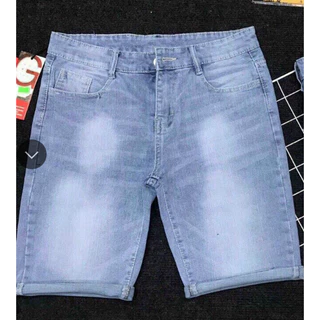 Quần Short Jean Nam màu Xanh, Quần Lửng Nam Jean thời trang cao cấp