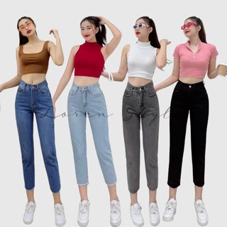 Quần jean baggy LOREN tua B51037