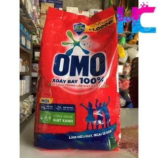 Bột Giặt OMO Đỏ gói nhỏ 400g công nghệ giặt xanh giúp xoáy bay vết bẩn loại bỏ mùi hôi