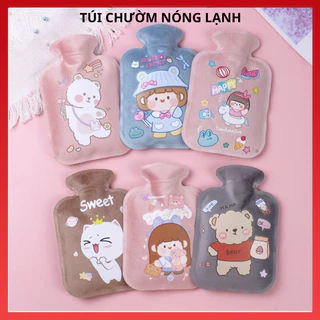 Túi chườm nóng lạnh lông mịn nhung mềm cute giảm đau bụng kinh, túi chườm giữ ấm hạ sốt hỗ trợ phục hồi viết thương