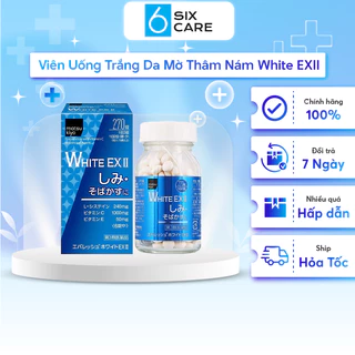 Viên Uống Trắng Da White EX II 270 Viên Nhật Bản Giúp Da trắng, Mờ Thâm Nám, Tàn Nhang, Chống Lão Hóa - Sixcare Official