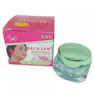 Kem mụn trắng da giảm thâm mờ sẹo làm dịu da mỹ phẩm Bạch Sâm k2 (18g)