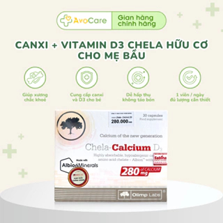 Viên uống bổ sung Canxi hữu cơ Chela Calcium D3 cho mẹ bầu và sau sinh