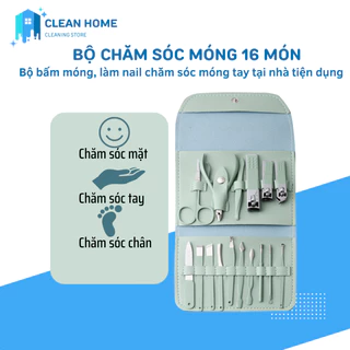 Bấm Móng Tay Cao Cấp 16 Món - Bộ Bấm Móng Tay Cao Cấp Thép Không Gỉ Tại Nhà