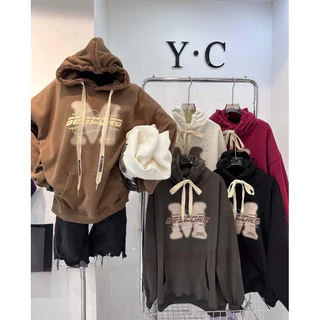 Áo Hoodie Lót Nhung Chữ M