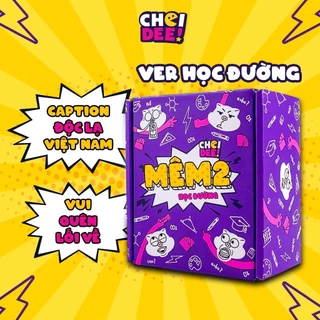 Bộ bài Meme MÊM2 130 lá chơi vui quên lối về, boardgame meme hài hước chơi nhóm cùng bạn bè