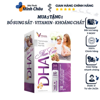 Bổ sung sắt, Vitamin và khoáng chất cho phụ nữ trước, trong thời kỳ mang thai, cho con bú DHA Mum Care - Hộp 30 viên