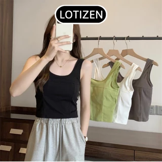 Bra nữ dây bản to kèm mút ngực mỏng chất cotton thoáng mát, Áo Croptop 2 dây cao cấp cá tính