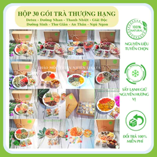 [TỔNG HỢP HỘP TRÀ] Trà Thảo Mộc Hữu Cơ - Chống Lão Hóa, Da Đẹp Dáng Xinh, An Thần Ngủ Ngon, Thanh Nhiệt -Thảo Mộc LIKATA