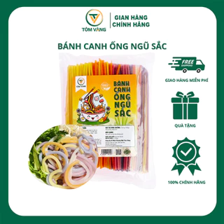 Bánh Canh Ống Ngũ Sắc Tôm Vàng - Túi 500g