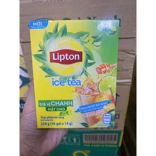 Trà lipton vị chanh mật ong 224g (16 gói x 14g)