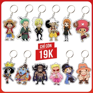 Móc khóa One Piece các nhân vật tùy chọn Luffy, Zoro, Sanji, Nami, Choper, Brook, Ace, Sabo