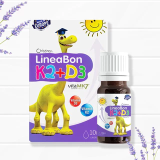D3K2 Lineabon bổ sung vitamin d3 cho trẻ sơ sinh, giúp hấp thụ canxi, giảm còi xương, tăng chiều cao