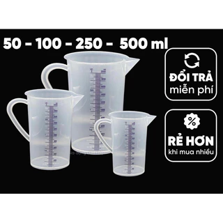 Ca đong/ ly đong nhựa từ 50ml-500ml