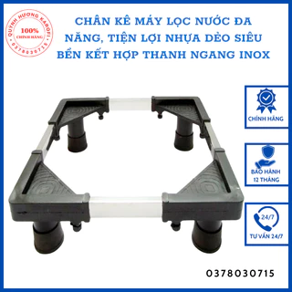 Chân kê máy lọc nước đa năng, tiện lợi nhựa dẻo siêu bền kết hợp thanh ngang inox