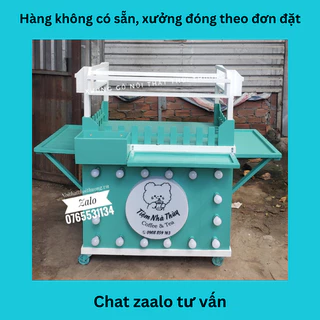 Xe Cafe Take Away Màu Xanh Lá Đẹp Giá Xưởng