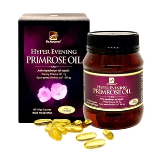 Tinh Dầu Hoa Anh Thảo Hyper Evening Primrose Oil Dr.Natural Giúp Giảm Khô Hạn, Cân Bằng Nội Tiết, Nám Sạm (90-180Viên)