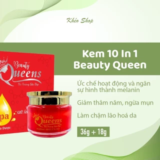 Kem 10 In 1 Ngừa Nám - Tàn Nhang - Trắng Da - Mụn - Giữ Ẩm - Chống Nắng - Ngừa Dị Ứng Da Beauty Queens