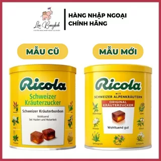 [Date 2025] Kẹo Ngậm Ho Thảo Mộc Ricola Đức Giúp Giảm Ho, Khàn Giọng, Làm Sạch Cổ Họng Hộp 250g