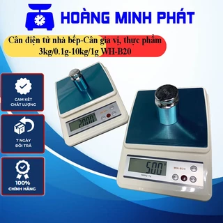 Cân điện tử thực phẩm nhà bếp WH-B20 hàng chính hãng loại cao cấp 3kg 10kg chính xác cao