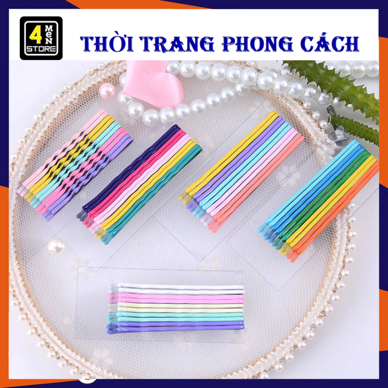 SET 20 Kẹp Tăm , Kẹp Tóc Màu Sắc Đơn Giản Xinh Xắn Thời Trang Cho Nữ - Ghim tóc Hàn Quốc - Ghim Tăm Cài Tóc Dễ Thương