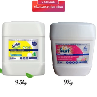 Nước giặt Surf can lớn 9kg hương xả vải đậm đặc gấp 5 lần và giá rẻ siêu tiết kiệm