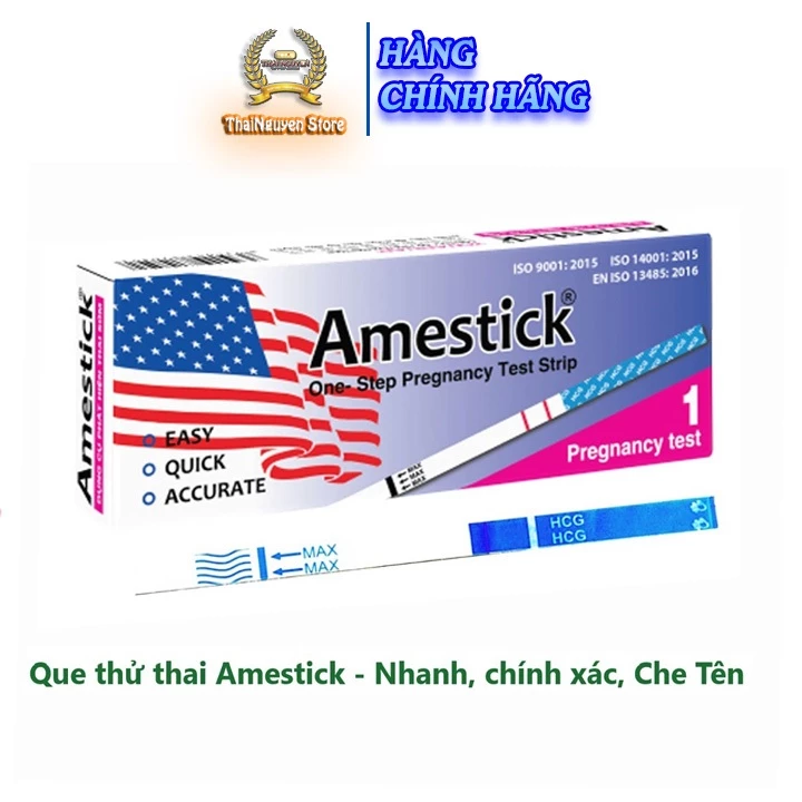 (Che Tên Kín Đáo) Que Thử Thai Amestick (TANAPHAR) - Giao Hàng Kín Đáo, Test Thử Thai Nhanh, Chính Xác