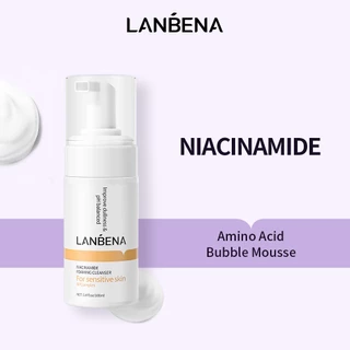 Sữa Rửa Mặt Vitamin C Lanbena Niacinamide Làm Trắng, Sáng Da, Chống Oxy Hóa 100ml