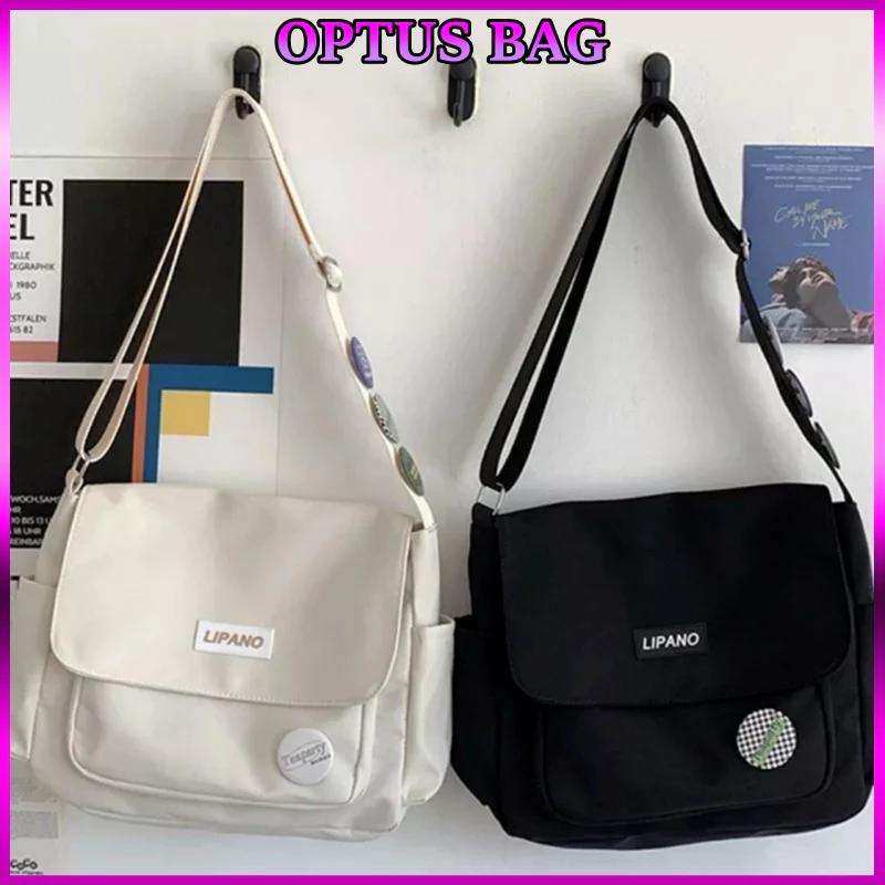 TÚI TOTE ĐEO CHÉO OPTUSBAG VẢI POLYESTER CHỐNG THẤM NƯỚC ĐỰNG VỪA A4 ĐI HỌC ĐI CHƠI