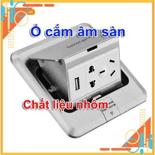 Ổ cắm âm sàn đa năng có kháng nước ổ cắm điện âm đất chống nước IP44 Gaston gerin kèm USB