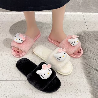 Dép Đi Trong Nhà / Văn Phòng / Xuống Phố Hello Kitty Chống Trơn Êm Chân - D169