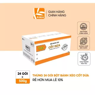 Thùng Bột Bánh Xèo Cốt Dừa TÀI KÝ 500g x 24 gói - Tặng Kèm Gói Cốt Dừa!