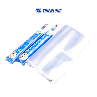 Combo 10 Bìa bao sách Thiên Long nhựa OPP trong, độ bền cao, đường keo bám dính tốt TP-BC01