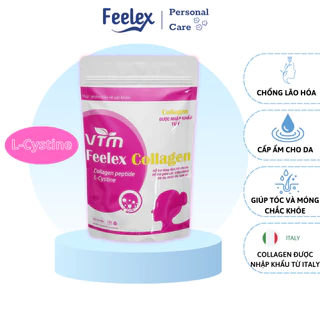 Viên uống VTM Feelex Collagen giúp làm đẹp da, chống lão hóa gói 120 viên (20 ngày)