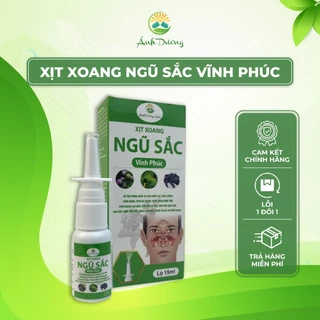 Xịt xoang mũi thảo dược Ánh Dương - Xịt xoang ngũ sắc Vĩnh Phúc Hỗ trợ phòng ngừa và làm giảm các triệu chứng viêm xoang