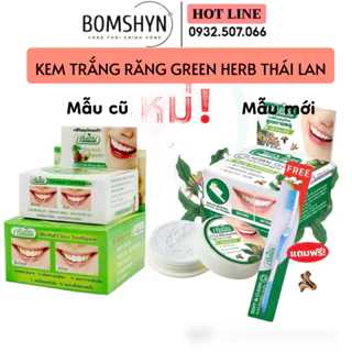 Kem Trắng Răng Green Herb Thái Lan 25g Thái Lan Mẫu mới