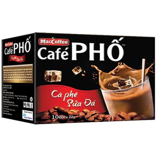 Cafe sữa đá Maccoffee Cafe Phố hộp 240g